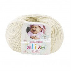 ALIZE BABY WOOL 01 кремовый